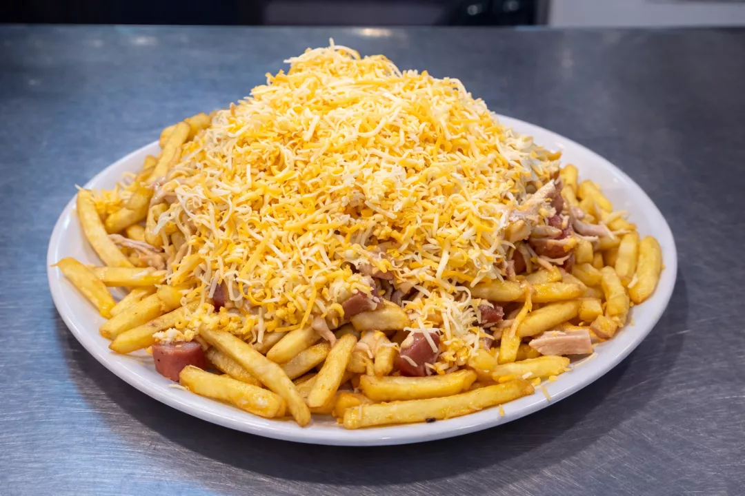 Papas locas pollo al ajillo